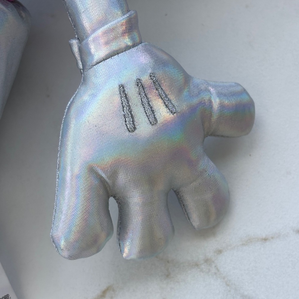 Disney Parks 100 Years Wonder Minnie Mouse Iridescent Silver Platinum Plush - Picture 9 of 14